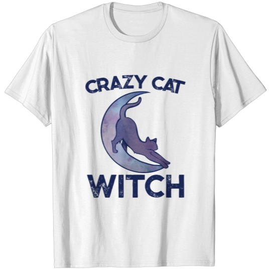 Crazy Cat WITCH T-shirt