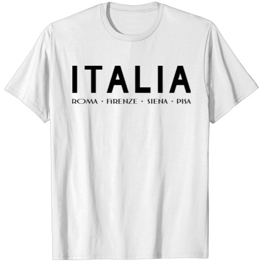 Italia City black T-shirt