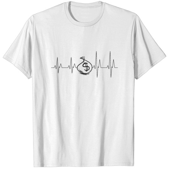 Moneybag Money Heartbeat Capital Dollar Rich Gift T-shirt