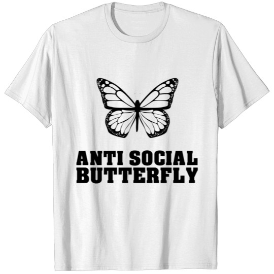 Antisocial butterfly T-shirt