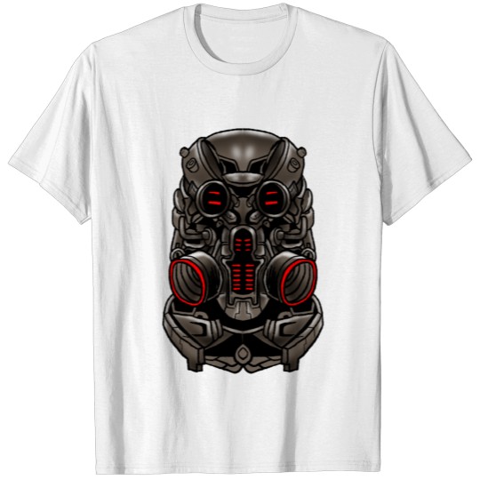 Cyborg Mask Robotic Robot Android Cybernetic Gift T-shirt
