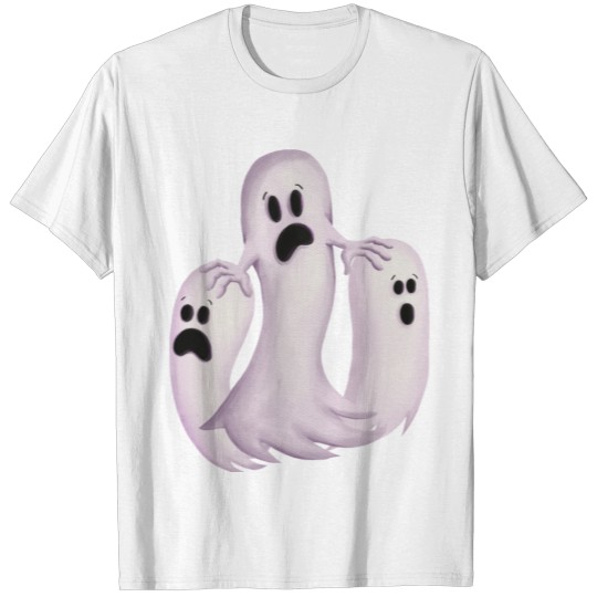 Trio of Scary Ghosts Halloween T-shirt