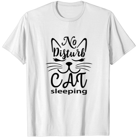 No disturb cat sleeping T-shirt