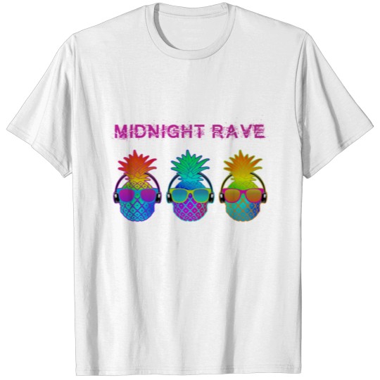 Midnight Rave Ananas Fruit T-shirt