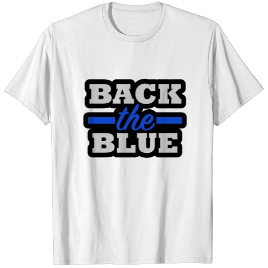 back the blue T-shirt