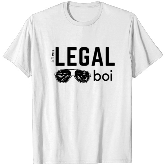 legal boi 21 birthday gift T-shirt