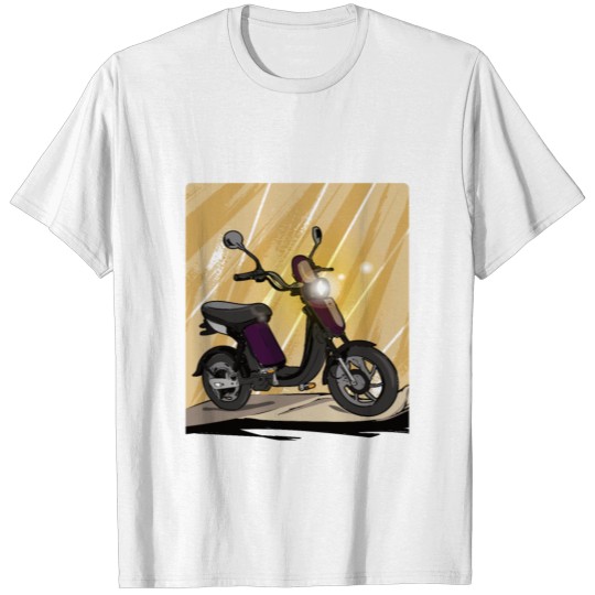 Moped Modern Mofa Mopeds Scooter T-shirt