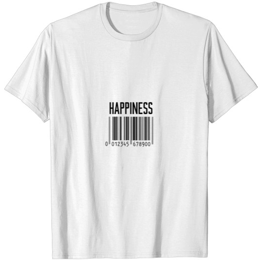 Happiness barcode scan code gift idea T-shirt