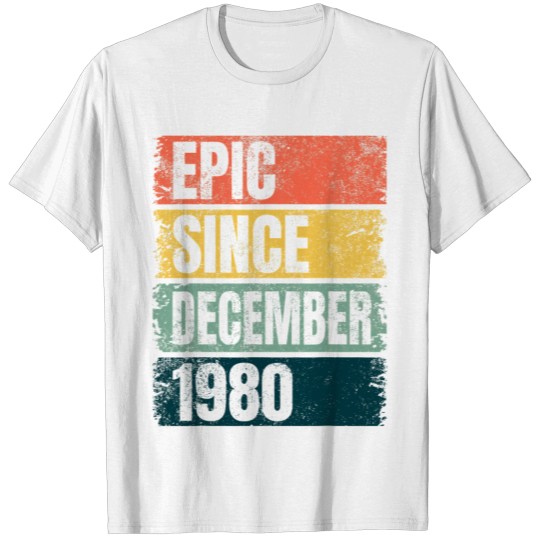 40 Years Epic Since December 1980 T-shirt