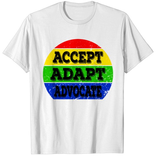 Vintage Accept Adapt Advocate Gift T-shirt