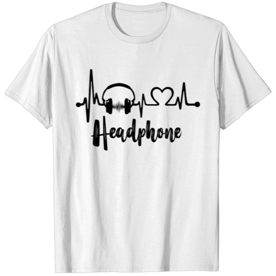 Heartbeat With Headphone T-shirt