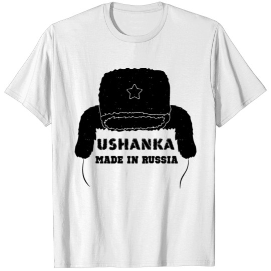 Ushanka made in Russia USSR USSR gift SSSR T-shirt