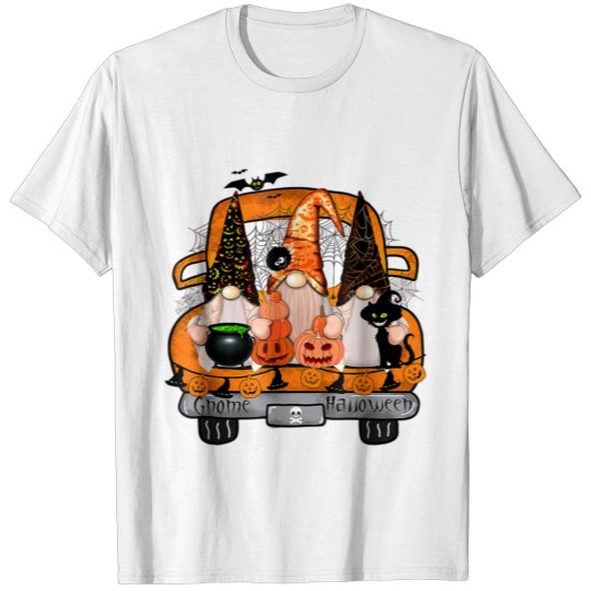 Trick or Treat Scandinavian Gnome Plaid T-shirt