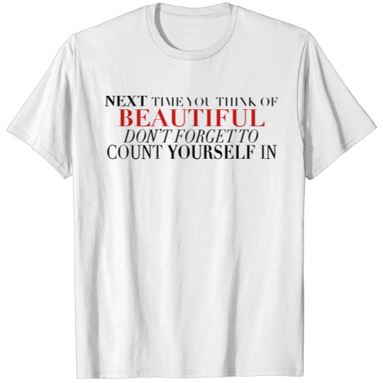beatuy_count_yourself T-shirt