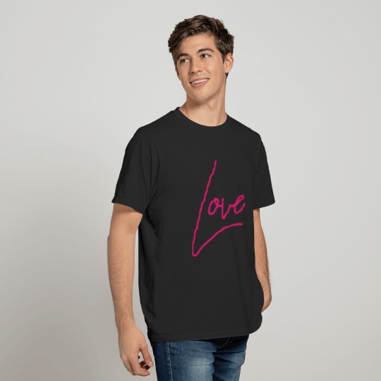 Love pink shirt T-shirt