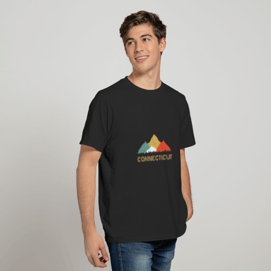 Retro Connecticut Mountain For Men Women And Kids T-shirt