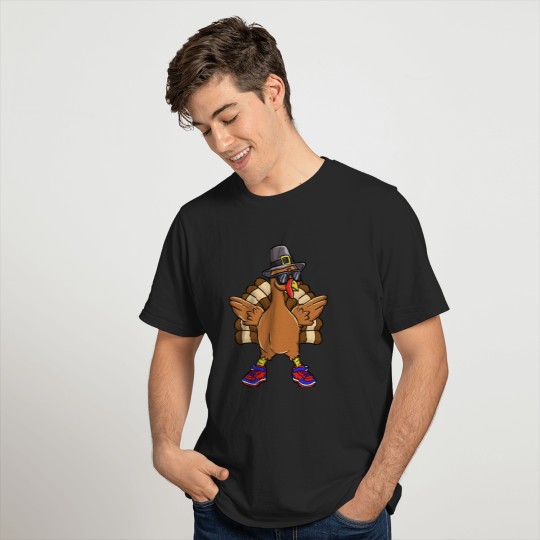 Turkey Trot Thanksgiving Day Running Pilgrim Gift T-Shirt