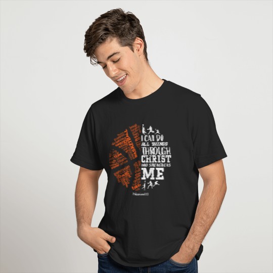 Boys Christian Basketball Bible Verses T-Shirt