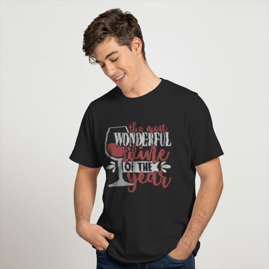 The Most Wonderful Wine Of The Year Christmas Wine T-shirt