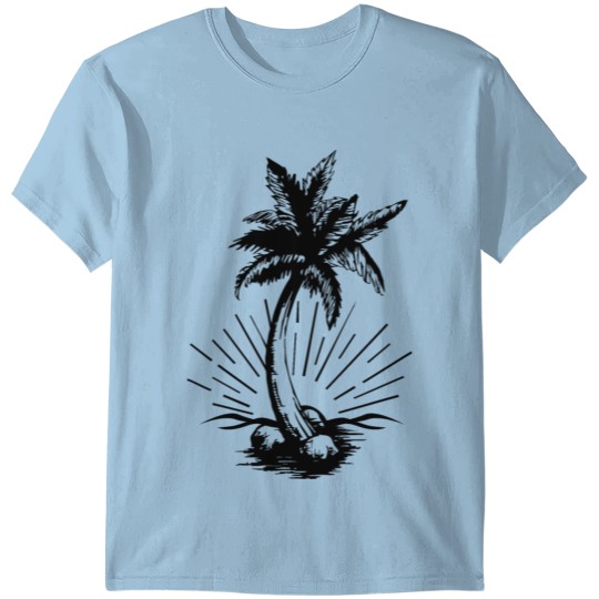 Palm Tree Black T-shirt