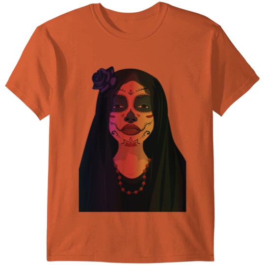 Day Of The Dead Girl Design T-shirt