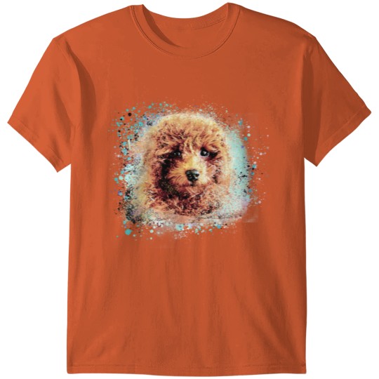 Doodle, poodle,dog, illustration, painting T-shirt