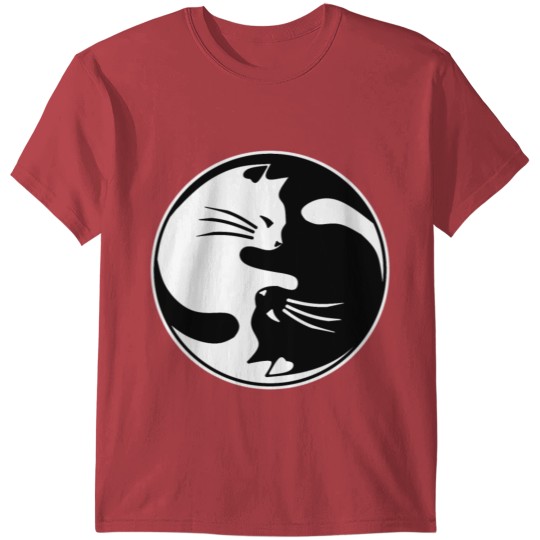 Yin Yang Cats T-shirt