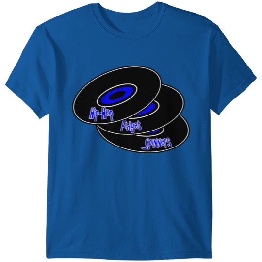 Hip Hop Fidget Spinners Blue T-shirt