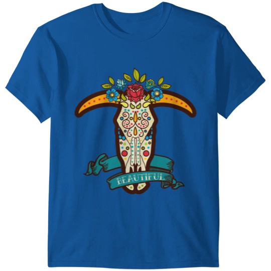 Beautiful Mexico Day of the Dead Calavera T-shirt