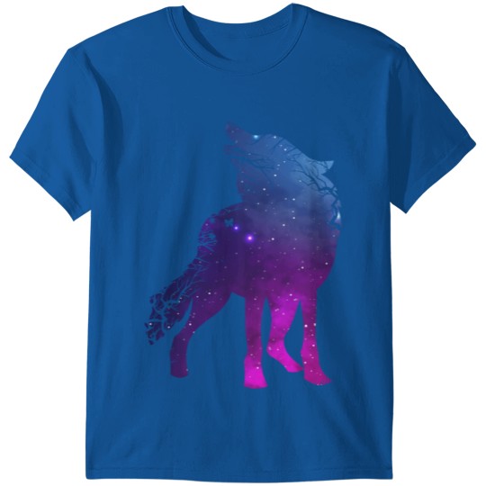 Howling Wolf Silhouette Wolves Forest Animal T-shirt