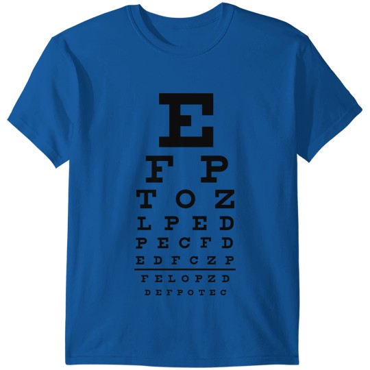 eye chart T-shirt