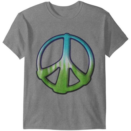 3D TIE - DYE - PEACE SIGN T-shirt