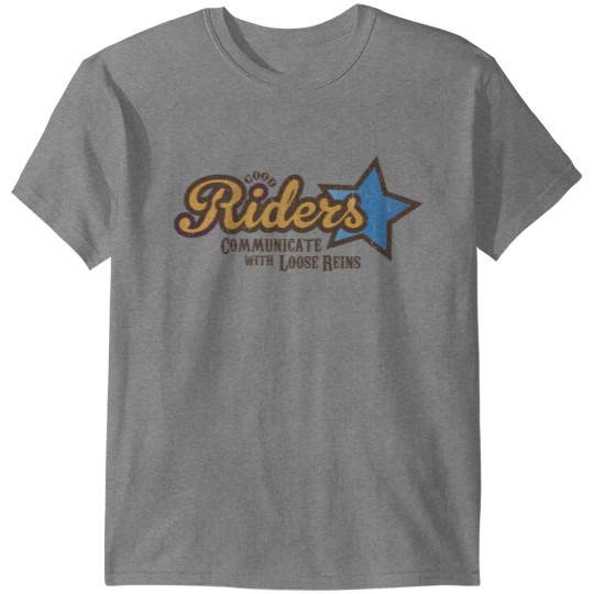 Reining Loose Reins Western Riding Horse Tee T-shirt