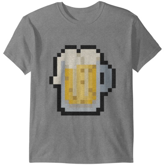 Pixel pint of beer T-shirt
