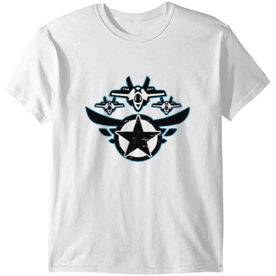 Military Plane Star T-shirt