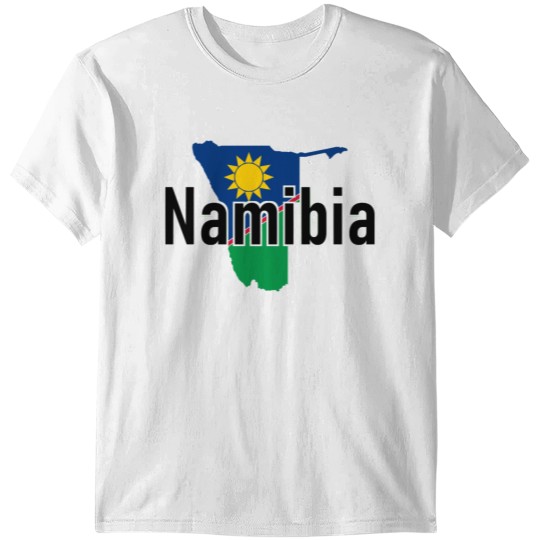 Namibia - Map - Africa - Elephant - Lion - Giraffe T-shirt