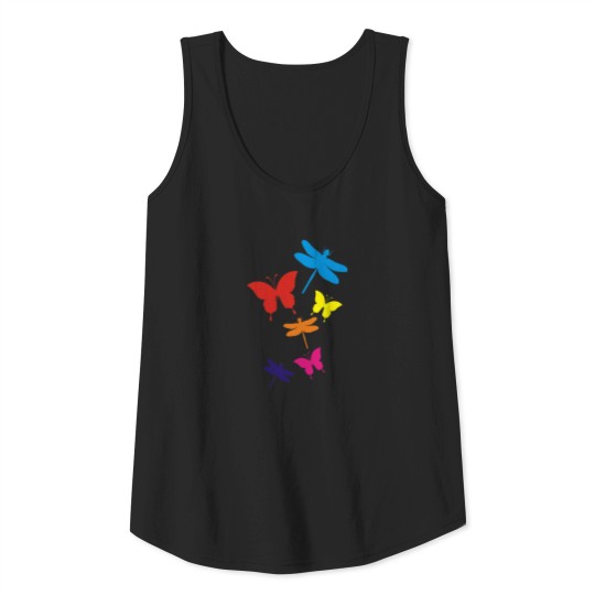 dragonfly and butterfly Tank Top