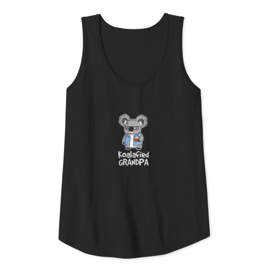 Grandpa Koalafied Tee Wearing Paw Shirt Cute Tank Top
