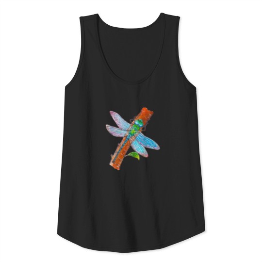 Watercolor dragonfly Tank Top