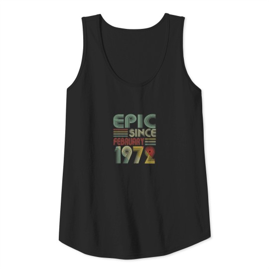 March 1972 Vintage 50Th Birthday 50 Year Old Gifts Tank Top