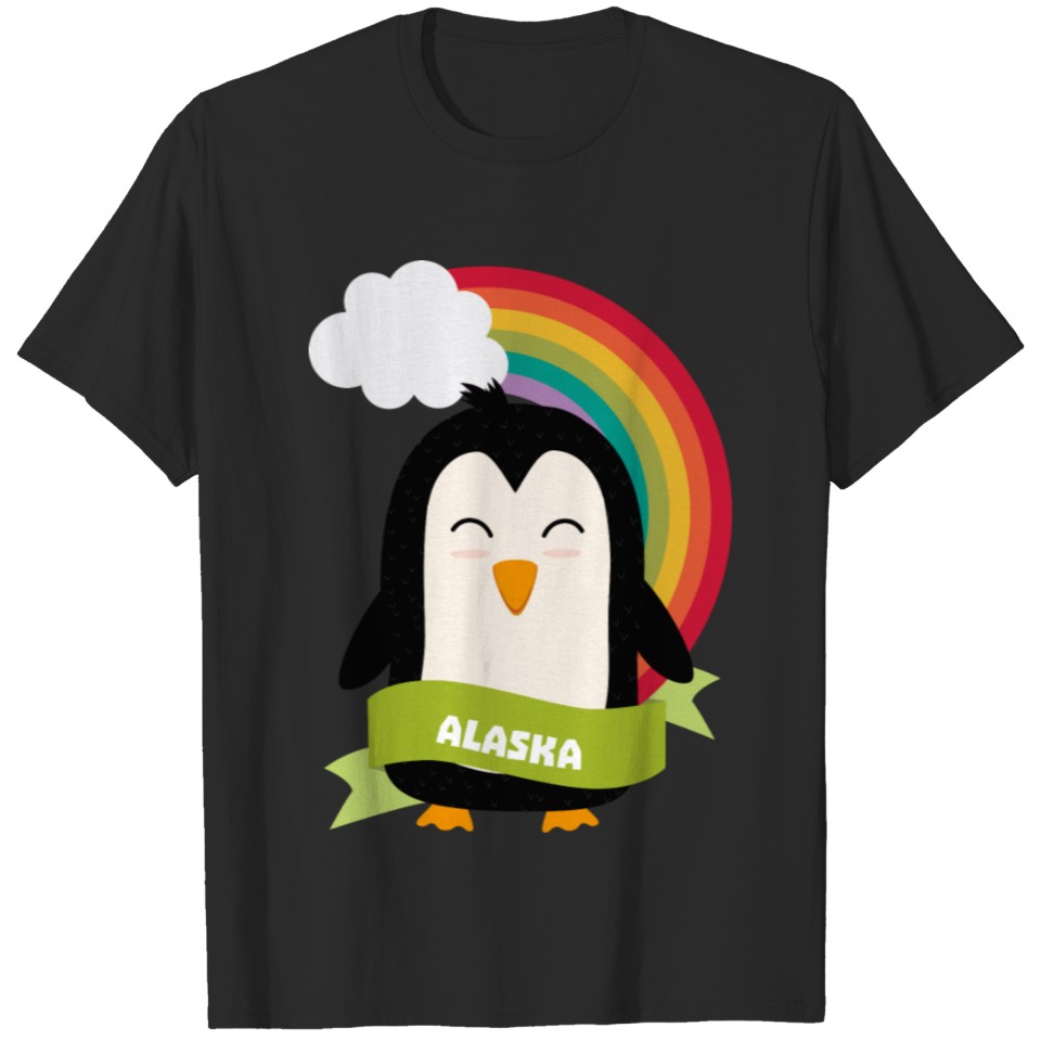 Penguin Rainbow from Alaska S1wp4c T-shirt