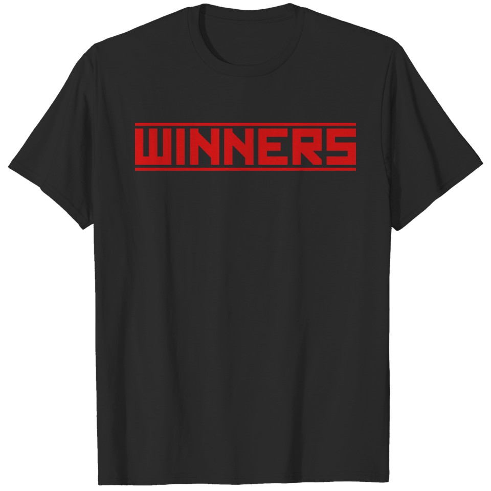 winners friends red bars logo cool winner stars wi T-shirt