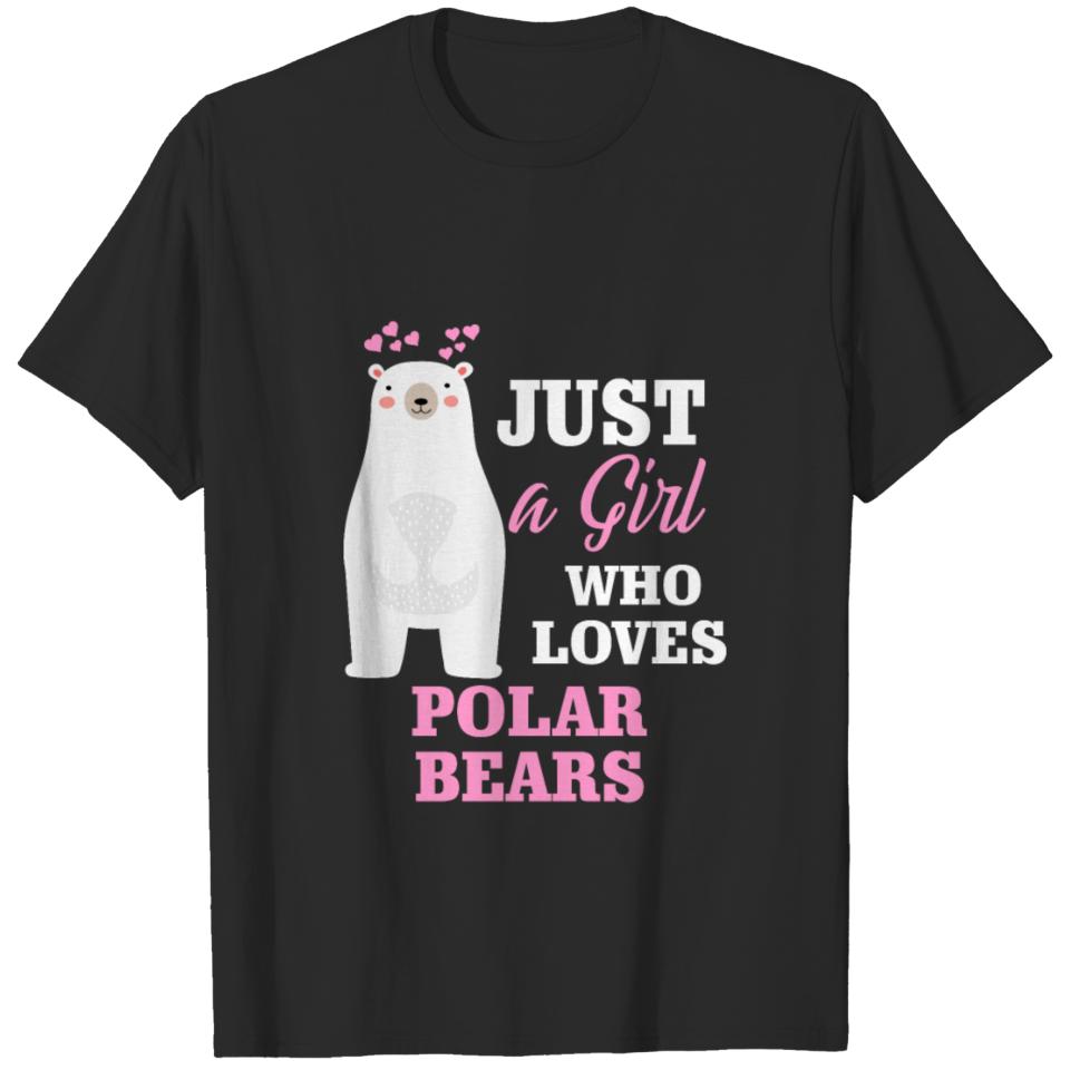 Just a Girl Who Loves Polar Bears T-shirt