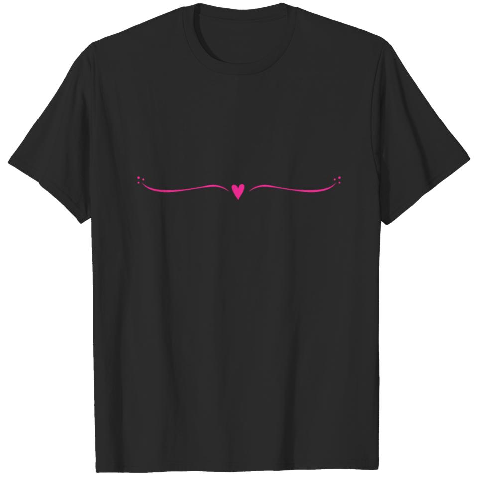 Valentine's Day, Monogram, Hearts, Love, Romance T-shirt