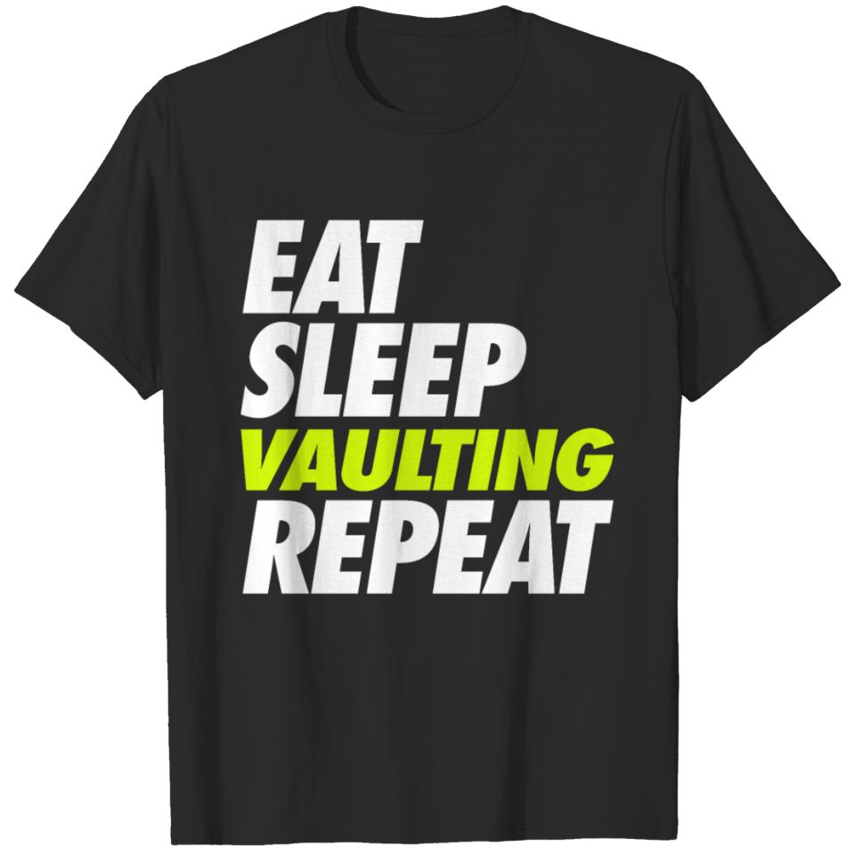 Eat Sleep Vaulting Repeat T-shirt