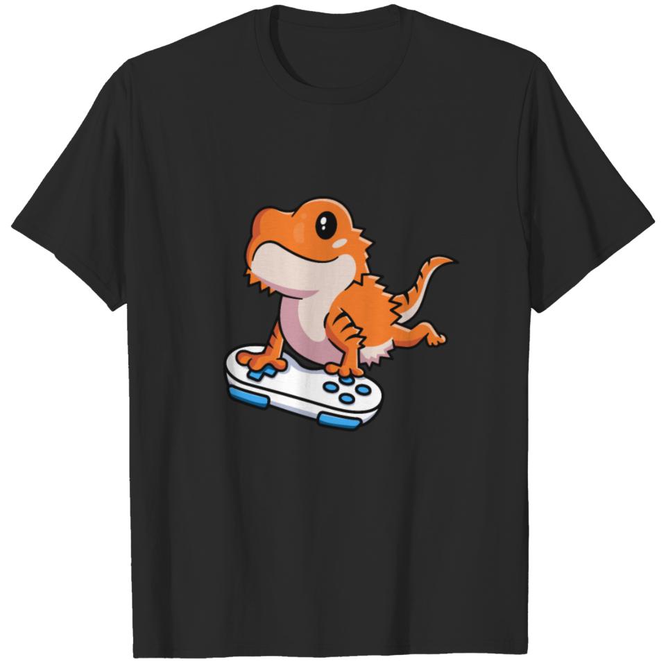 Bearded Dragon Shirts For Kids Boys Games Reptile T-shirt