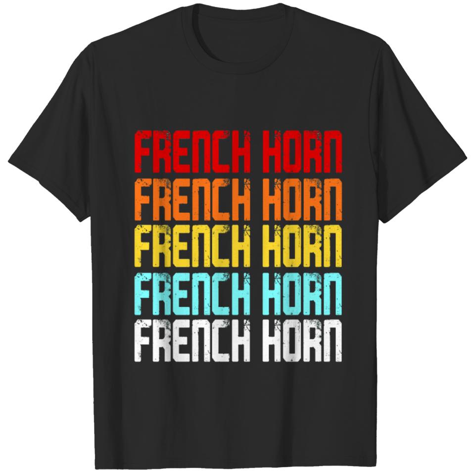 French Horn Player Marching Band Music Hornist T-shirt