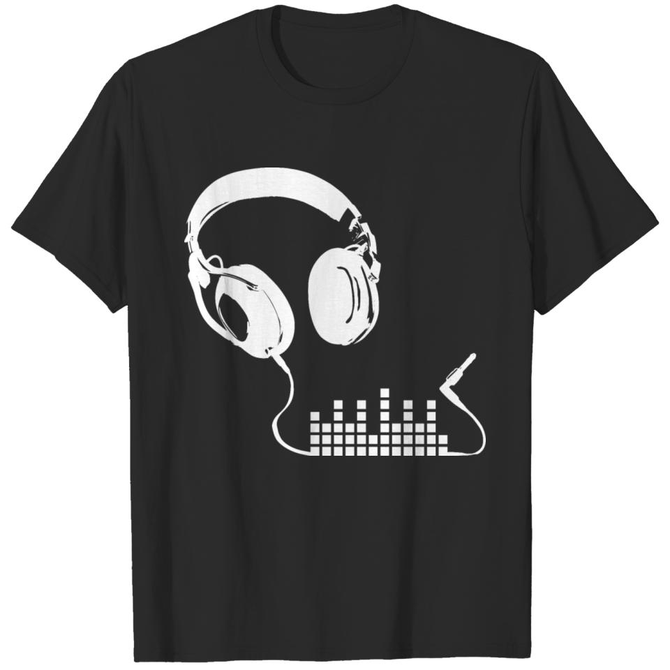 Headphones Earphones Equalizer T-shirt