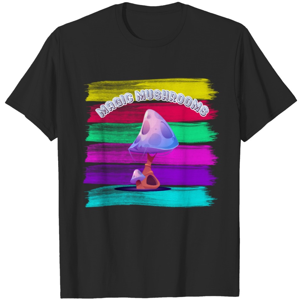 Magic Mushrooms P.s.i.l.o.c.y.b.i._n Shrooms P.s.y.c.h.e.d.e.l.i_c LSD T-shirt