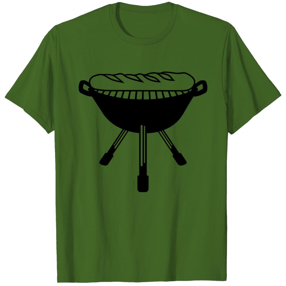 baguette barbecue barbecue bbq bread bun french fr T-shirt